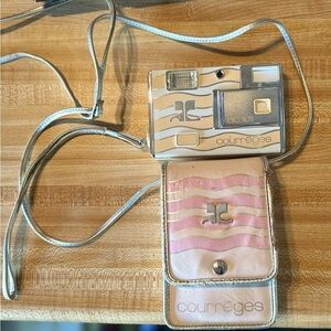 Metallic Silver & Pink AC101 Film Camera with Matching Case